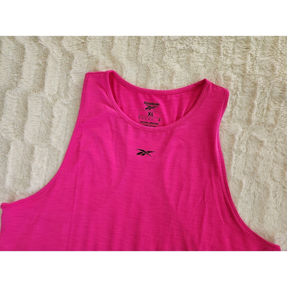 Reebok XL Women's Chill Athletic Tank Top Laser Pink 100076124 New‎